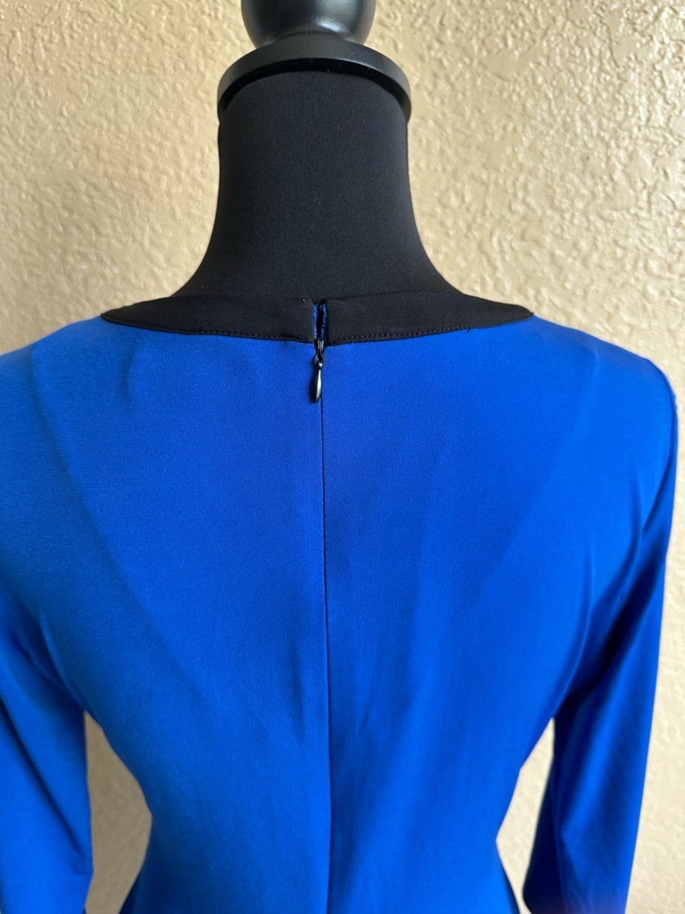 Women's Royal Blue Calvin Klein Blue Wrap Dress | Size M | Stretch - Picture 6 of 15